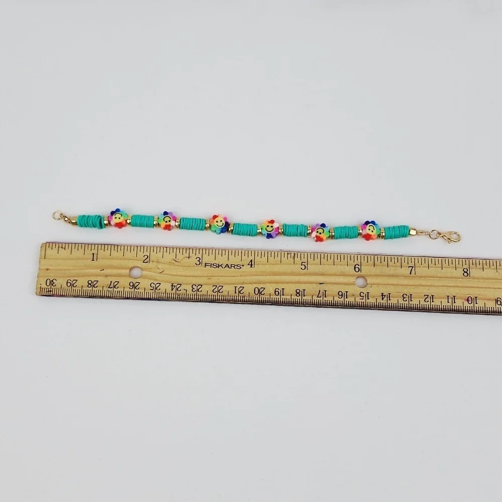 Handmade Smile Flower Multi Color Bracelet